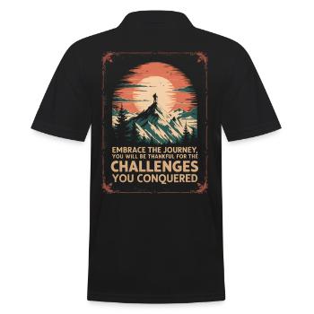 Embrassez le voyage - Polo Homme - noir - Dos - Kai (181cm)