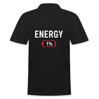 Énergie 1% - Polo Homme - noir - Dos - Kai (181cm)