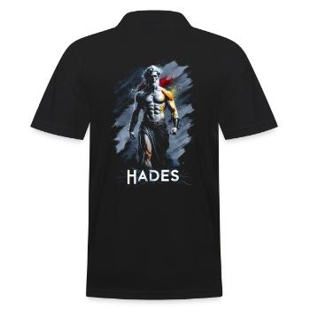 Hadès, mythologie grecque, dieu - Polo Homme - noir - Dos - Kai (181cm)