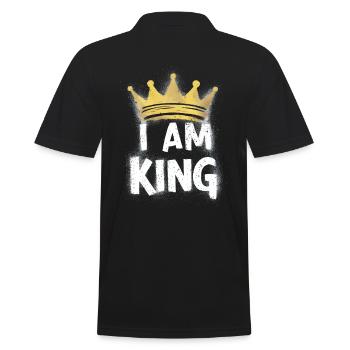 Je suis le roi de la Couronne - Polo Homme - noir - Dos - Kai (181cm)