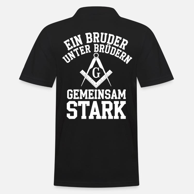 Freimaurer - Männer Poloshirt - Schwarz