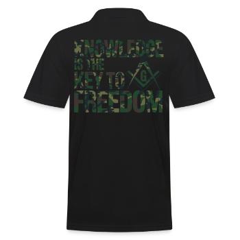 Maçon Maçon Maçon Camo Franc-maçon - Polo Homme - noir - Dos - Kai (181cm)