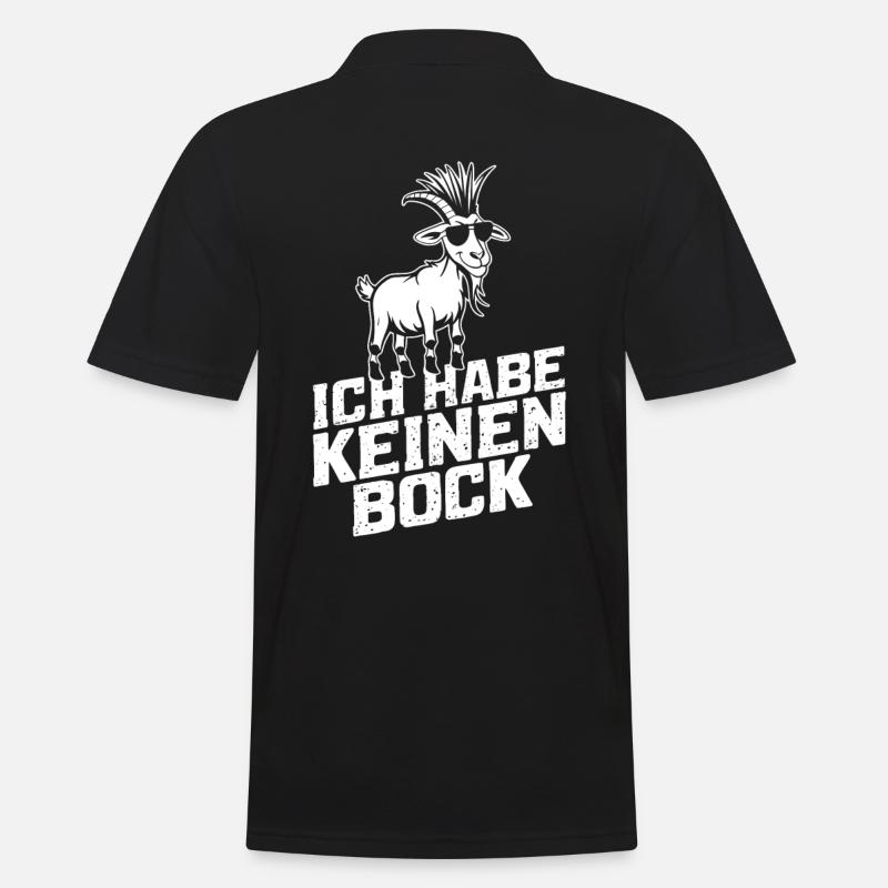 ich habe keinen bock - Männer Poloshirt - Schwarz
