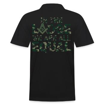 Maçon Maçon Maçon Camo Franc-maçon - Polo Homme - noir - Dos - Kai (181cm)