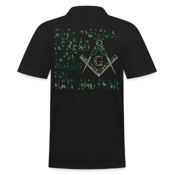Maçon Maçon Maçon Camo Franc-maçon - Polo Homme - noir - Dos - Kai (181cm)