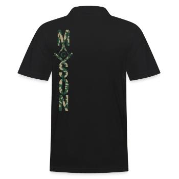 Maçon Camo Franc-maçon Maçon - Polo Homme - noir - Dos - Kai (181cm)