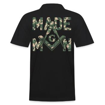 Fait Homme Maçon Maçon Maçon Camo Franc-maçon - Polo Homme - noir - Dos - Kai (181cm)