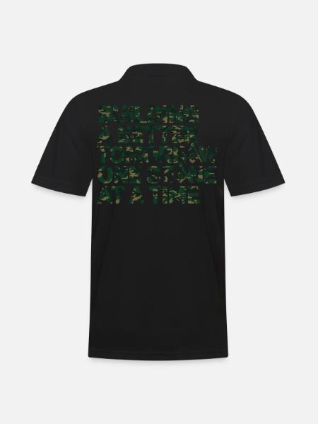 Mason Masonic Camo Freemason - Men's Polo Shirt - black