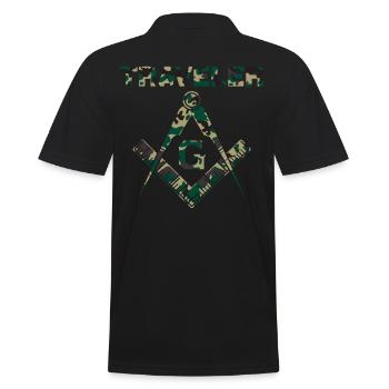 Voyageur Maçon Maçon Maçon Camo Franc-maçon - Polo Homme - noir - Dos - Kai (181cm)