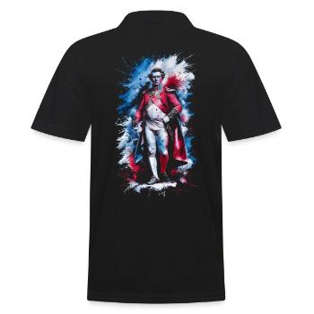 Napoleon bonaparte portrait - Men's Polo Shirt - black - Back - Kai (181cm)