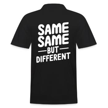 Identique, mais différent - Polo Homme - noir - Dos - Kai (181cm)