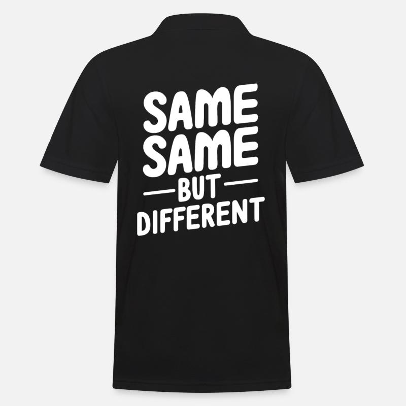 Same same but different - Men's Polo Shirt - black