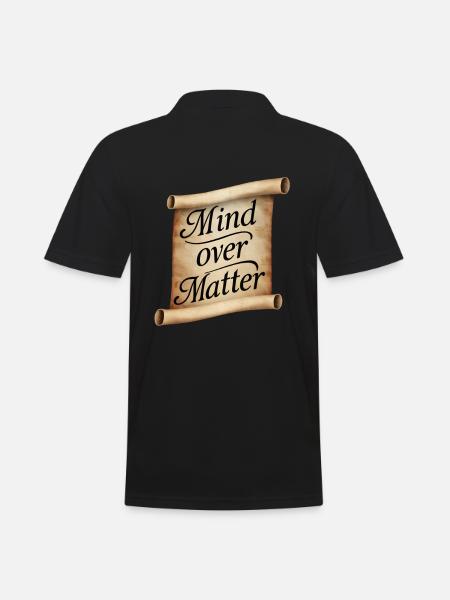 Scroll Mind over matter - Men's Polo Shirt - black