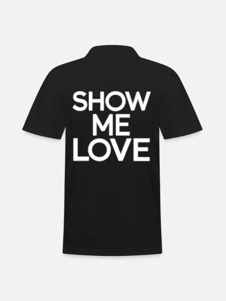 Show me love - Men's Polo Shirt - black