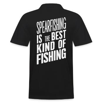 La chasse sous-marine est le meilleur type de pêche - Polo Homme - noir - Dos - Kai (181cm)