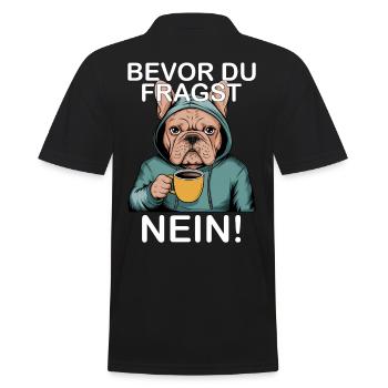 Avant de demander No Funny French - Polo Homme - noir - Dos - Kai (181cm)