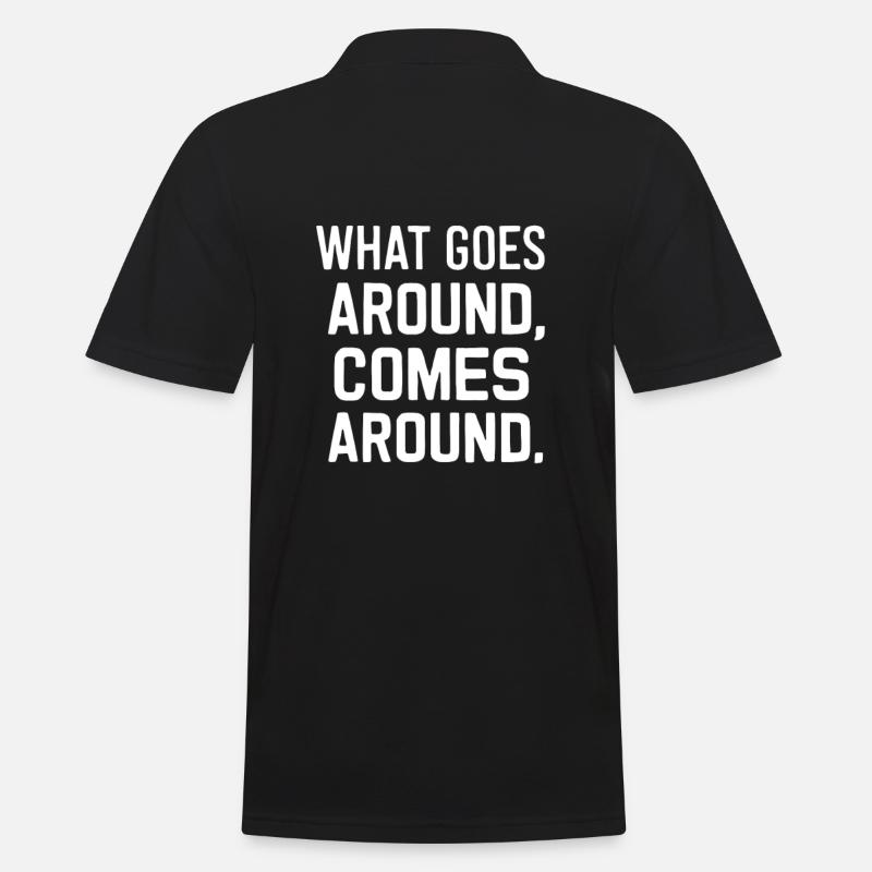 Ce qui circule revient - Polo Homme - noir