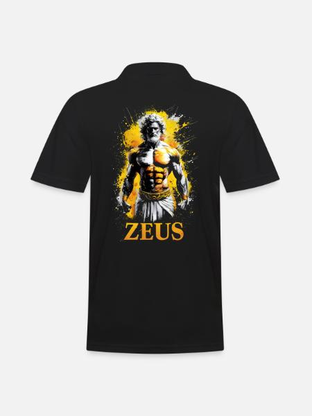 Zeus God greek mythology - Men's Polo Shirt - black