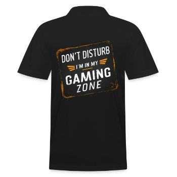 Ne dérange pas, je suis dans ma zone de jeu - Polo Homme - noir - Dos - Kai (181cm)