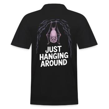 Chauve-souris Juste traîner Drôle de dicton - Polo Homme - noir - Dos - Kai (181cm)