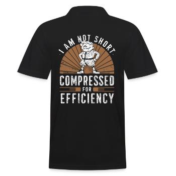 Je ne suis pas à court d’efficacité - Polo Homme - noir - Dos - Kai (181cm)