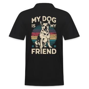 Mon chien est mon ami - Polo Homme - noir - Dos - Kai (181cm)