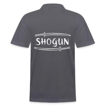 Shogun Katana Samurai Ronin Japanisch - Männer Poloshirt - Anthrazit - Hinten - Nico (186cm)