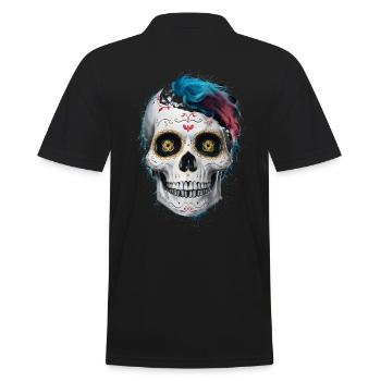 Le Jour des morts / Dia de los muertos / Crâne de sucre - Polo Homme - noir - Dos - Kai (181cm)