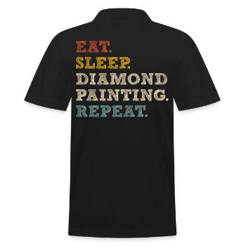 Peinture Diamants Peinture au diamant Art - Polo Homme - noir - Dos - Kai (181cm)