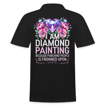 Peinture Diamants Peinture au diamant Art - Polo Homme - noir - Dos - Kai (181cm)