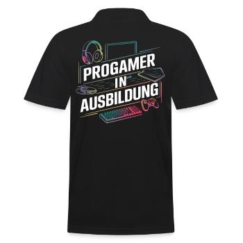 Jeux vidéo Pc Gamer Zocker Zocken - Polo Homme - noir - Dos - Kai (181cm)