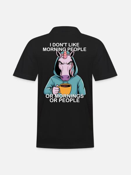 Licorne - Polo Homme - noir