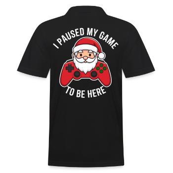 Gamer Weihanchten Gaming Weihnachten Zocken Zocker - Männer Poloshirt - Schwarz - Hinten - Kai (181cm)