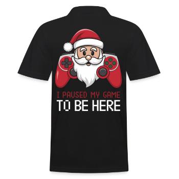 Gamer Weihanchten Gaming Weihnachten Zocken Zocker - Männer Poloshirt - Schwarz - Hinten - Kai (181cm)