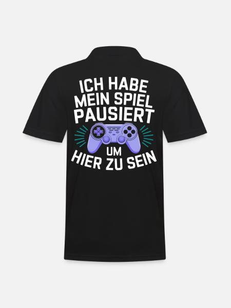 Gamer Gaming Zocken Zocker - Men's Polo Shirt - black