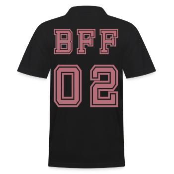 BFF 02 Meilleurs amis pour toujours Meilleur ami - Polo Homme - noir - Dos - Kai (181cm)