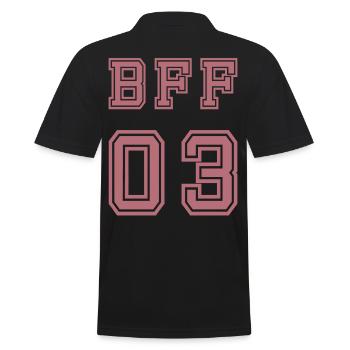 BFF 03 Meilleurs amis pour toujours Meilleur ami - Polo Homme - noir - Dos - Kai (181cm)