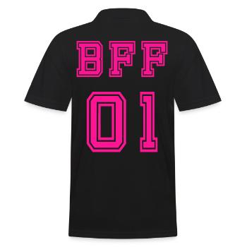 BFF 01 Meilleurs amis pour toujours Meilleur ami - Polo Homme - noir - Dos - Kai (181cm)