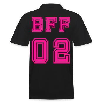 BFF 02 Meilleurs amis pour toujours Meilleur ami - Polo Homme - noir - Dos - Kai (181cm)