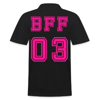 BFF 03 Meilleurs amis pour toujours Meilleur ami - Polo Homme - noir - Dos - Kai (181cm)