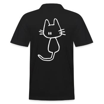 Santé mentale Dépression Point-virgule - Polo Homme - noir - Dos - Kai (181cm)