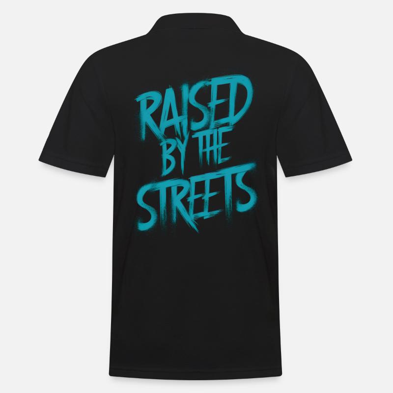 Élevé dans la rue - Polo Homme - noir