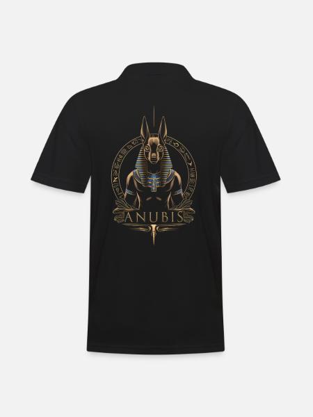 Anubis God egyptian mythology - Men's Polo Shirt - black