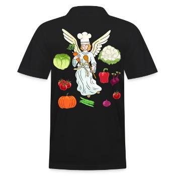 himmlisch Kochkunst Gastgeber Kochen Köche Koch - Männer Poloshirt - Schwarz - Hinten - Kai (181cm)