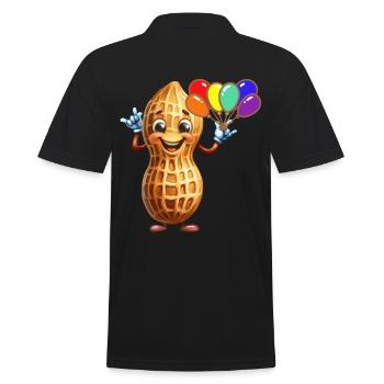 Ballons cacahuète Cadeau d’anniversaire - Polo Homme - noir - Dos - Kai (181cm)