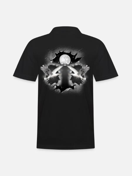 Seagull mystical maritime seagulls - Men's Polo Shirt - black