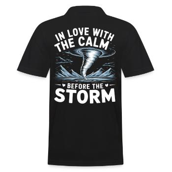 Storm Chaser Costume Storm Chaser - Men's Polo Shirt - black - Back - Kai (181cm)