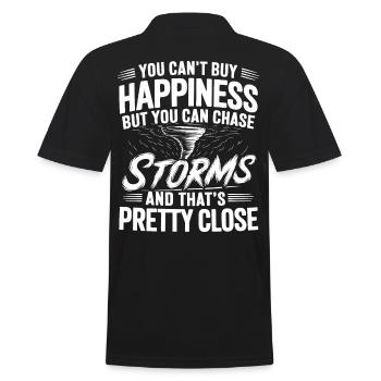 Storm Chaser Costume Storm Chaser - Men's Polo Shirt - black - Back - Kai (181cm)