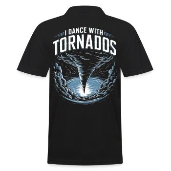 Storm Chaser Costume Storm Chaser - Men's Polo Shirt - black - Back - Kai (181cm)