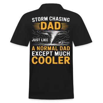 Storm Chaser Costume Storm Chaser - Men's Polo Shirt - black - Back - Kai (181cm)